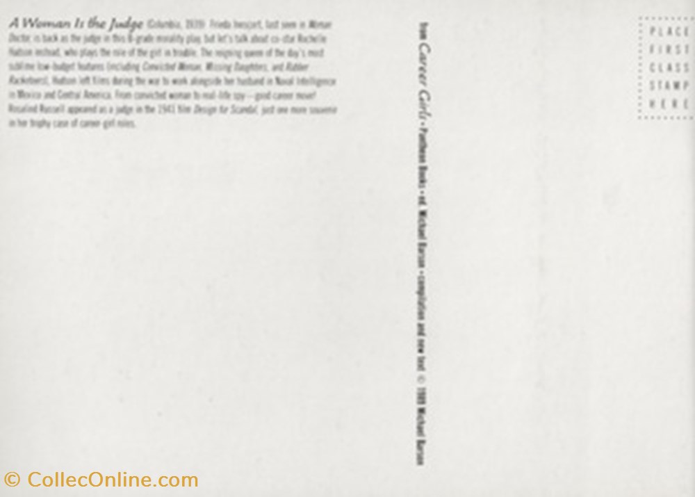 A woman is a judge 2 cartes postales autres a woman is a judge