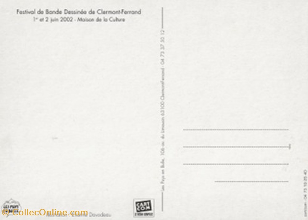 Clermont-Ferrand (63) 2002 cartes postales bande dessinee clermont ferrand 63 2002