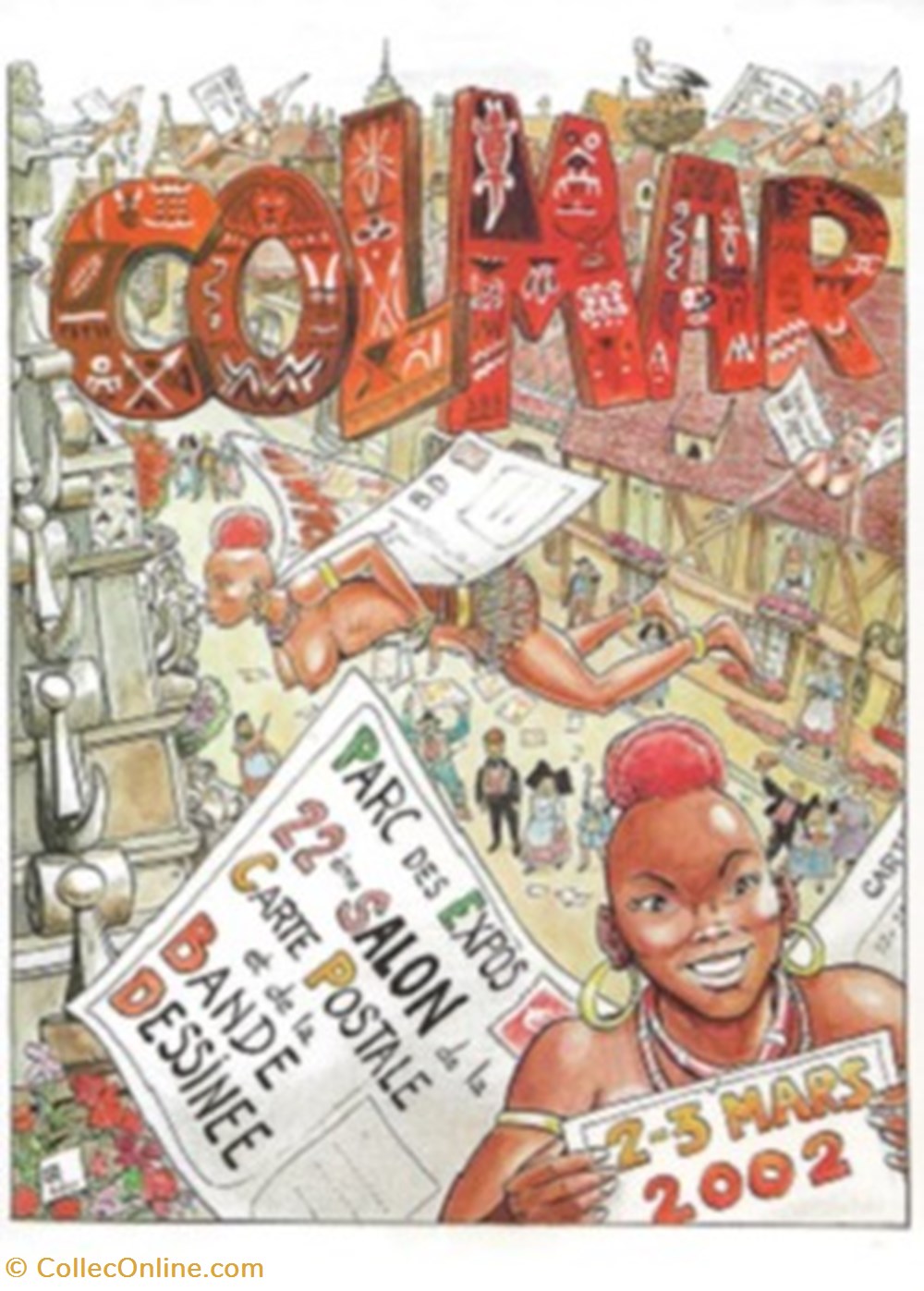 Colmar (68) 2002 cartes postales bande dessinee colmar 68 2002