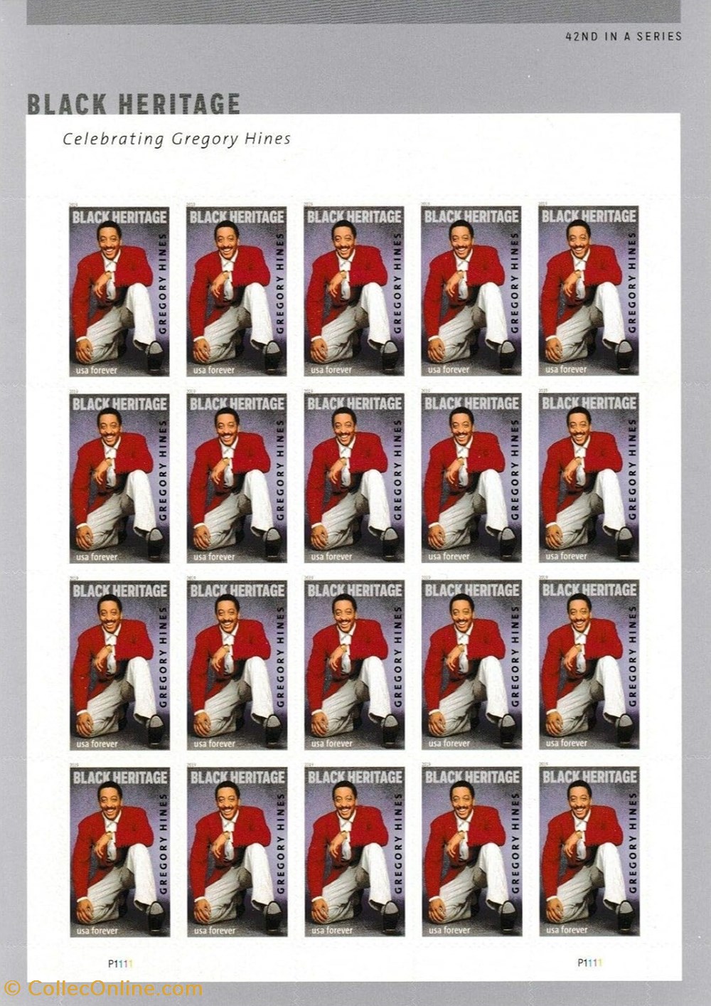 timbres zzz bloc etats unis 2019 gregory hines