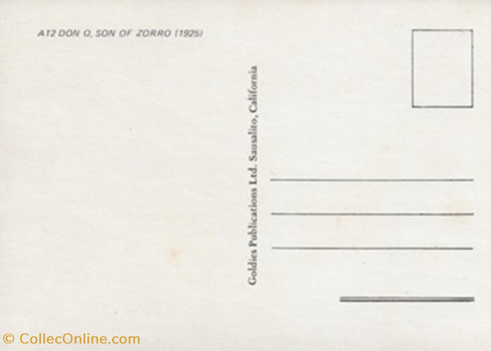 Don Q son of Zorro cartes postales autres don q son of zorro