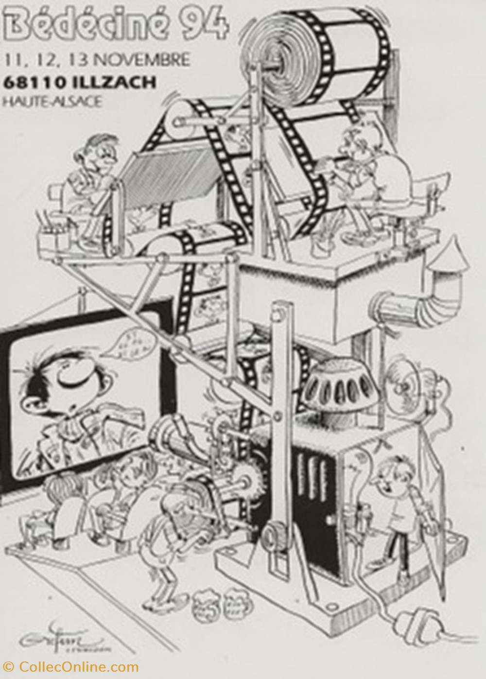 Illzach (68) 1994 cartes postales bande dessinee illzach 68 1994
