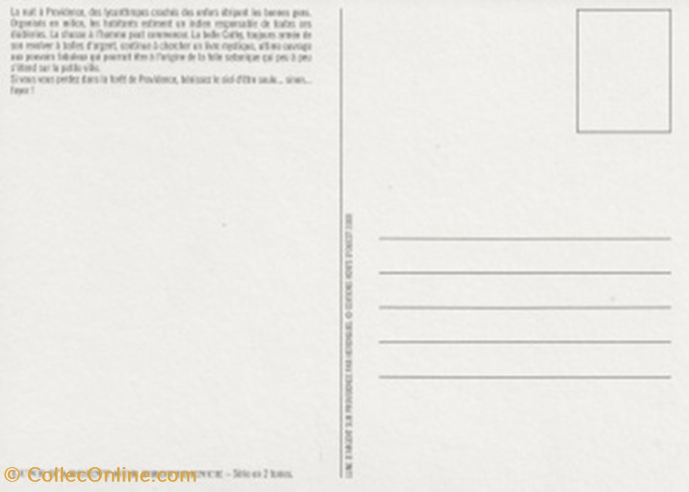 Lune d'argent sur Providence cartes postales bande dessinee lune argent sur providence