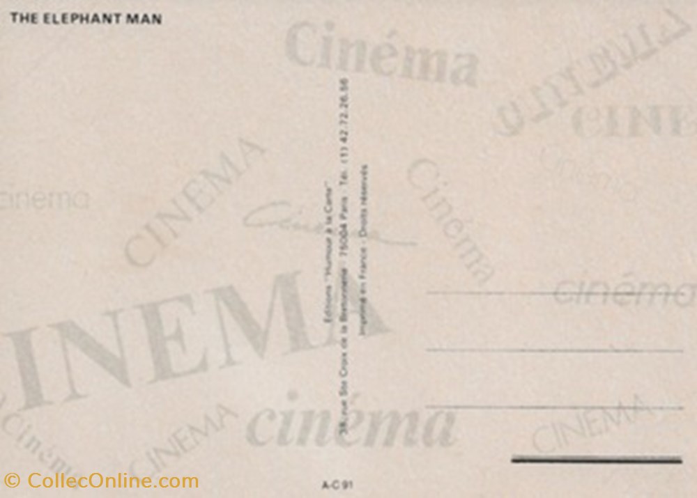 cartes postales autres the elephant man