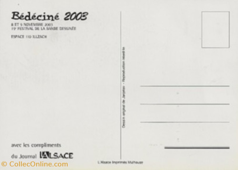 Illzach (68) 2003 cartes postales bande dessinee illzach 68 2003