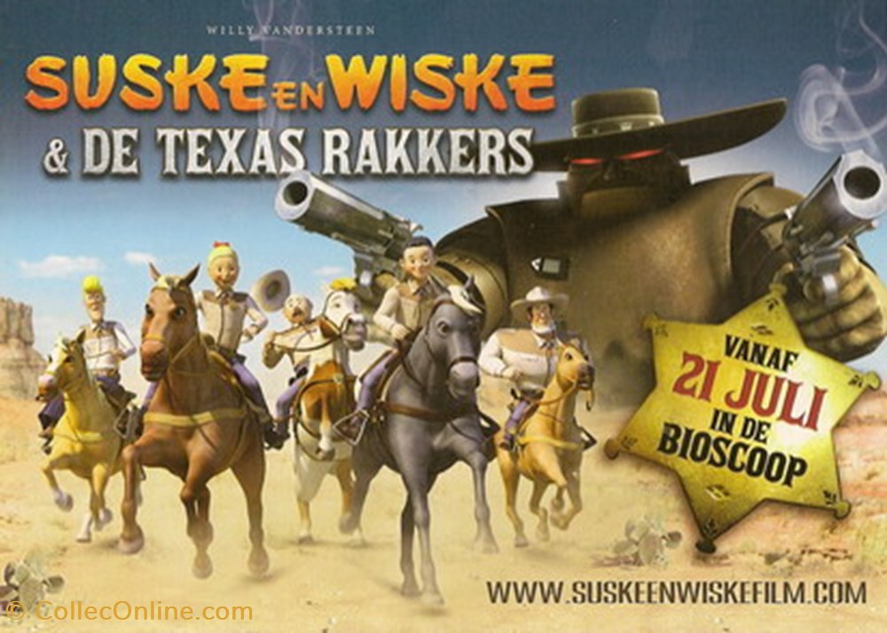 Suske en Wiske & de texas rakkers cartes postales autres suske en wiske de texas rakkers