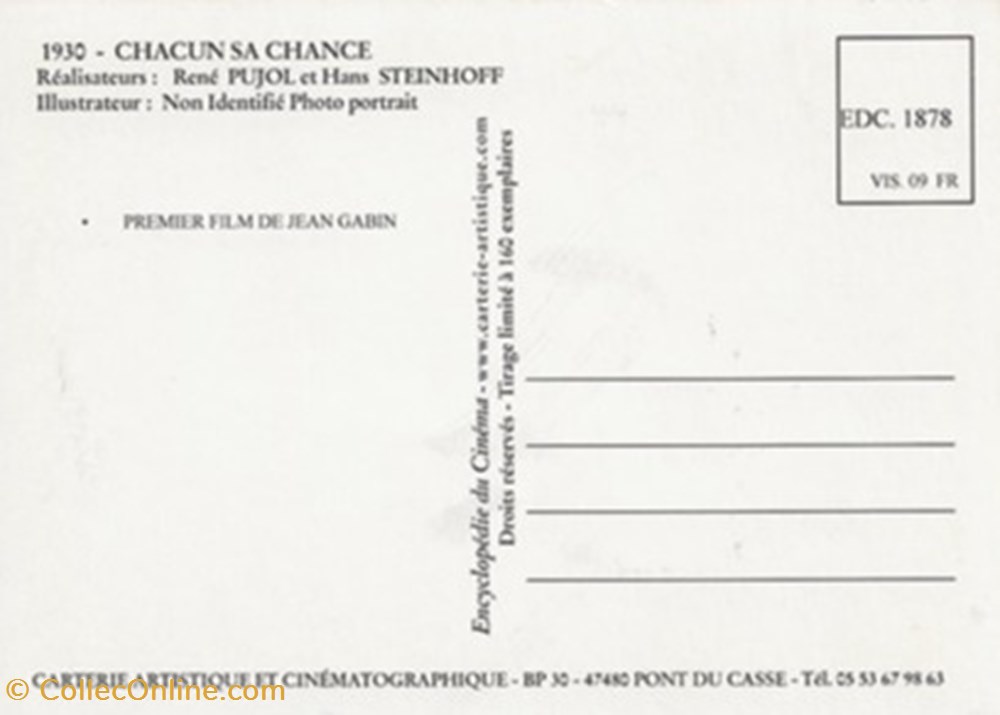 Chacun sa chance cartes postales autres chacun sa chance