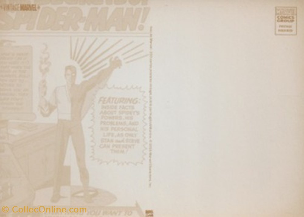 Marvel 2 cartes postales bande dessinee marvel