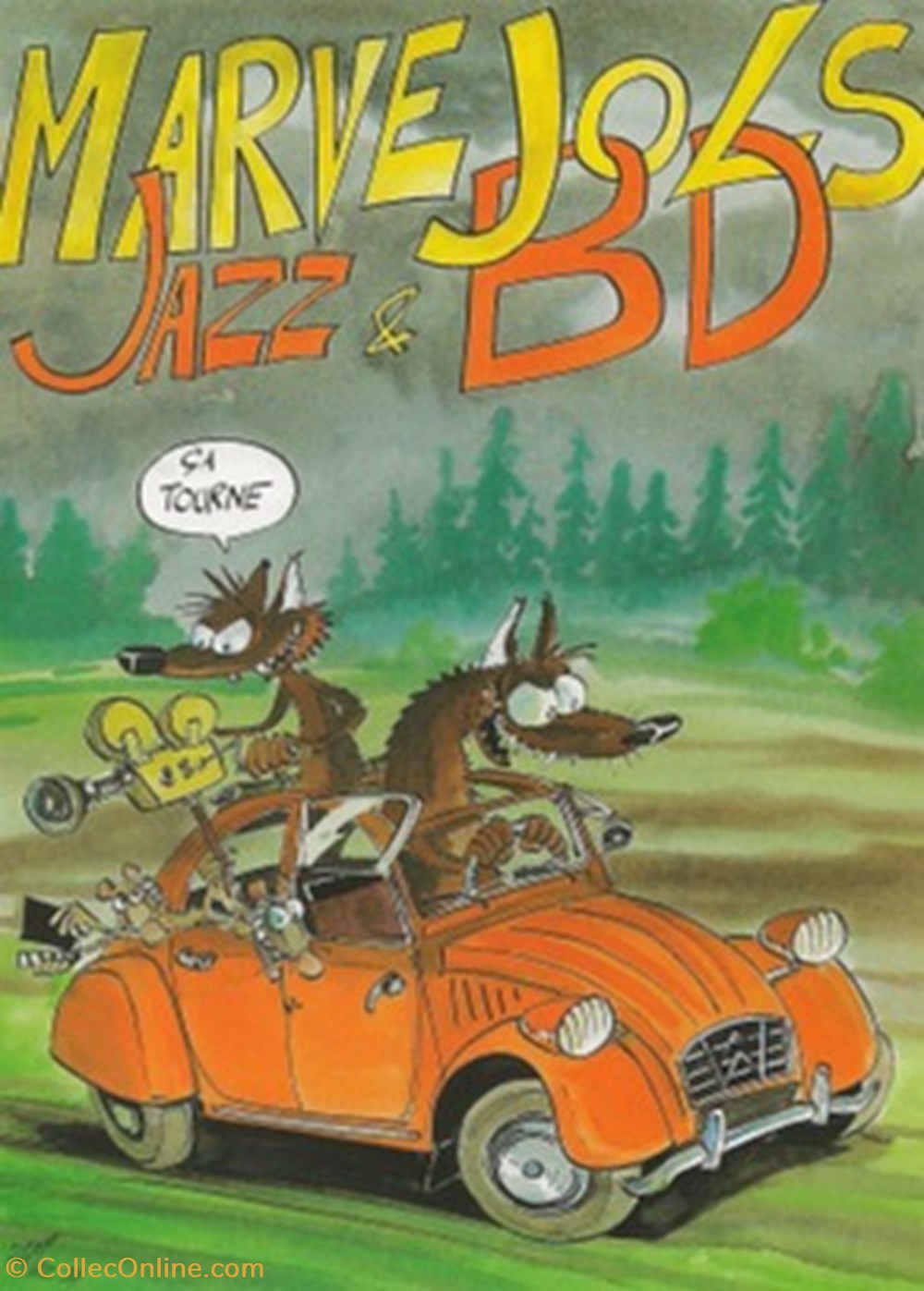 cartes postales bande dessinee marvejols 48 1994
