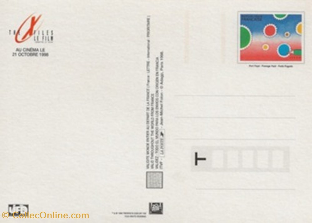 The X files 4 cartes postales autres the x files