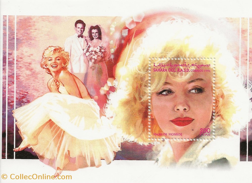 ZZZ Blocs (Sahara Occidental) 1996 Marilyn Monroe timbres zzz blocs sahara occidental 1996 marilyn monroe