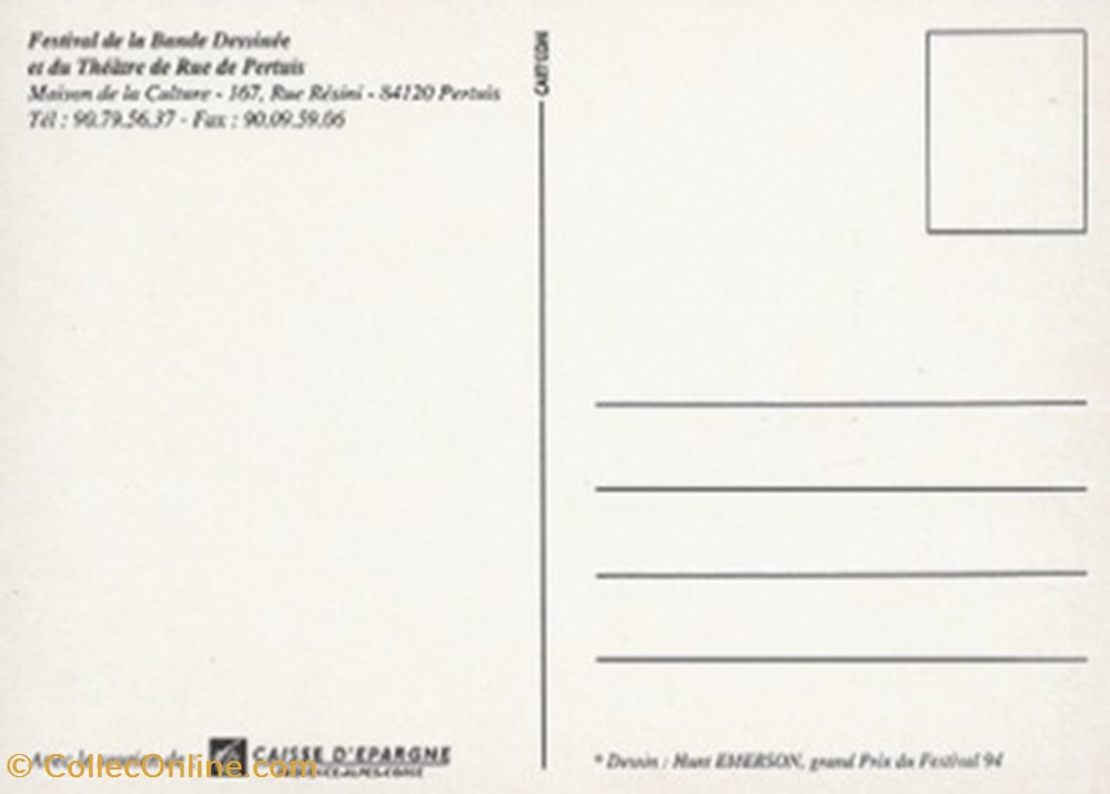 Pertuis (84) 1995 cartes postales bande dessinee pertuis 84 1995