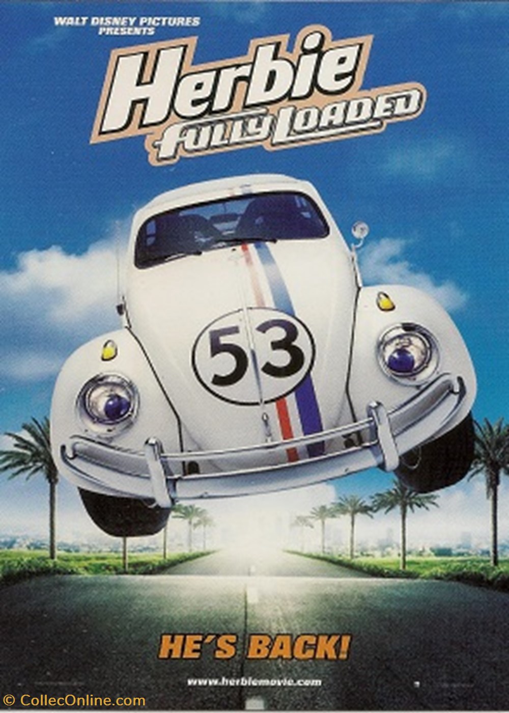Herbie fully loaded cartes postales autres herbie fully loaded