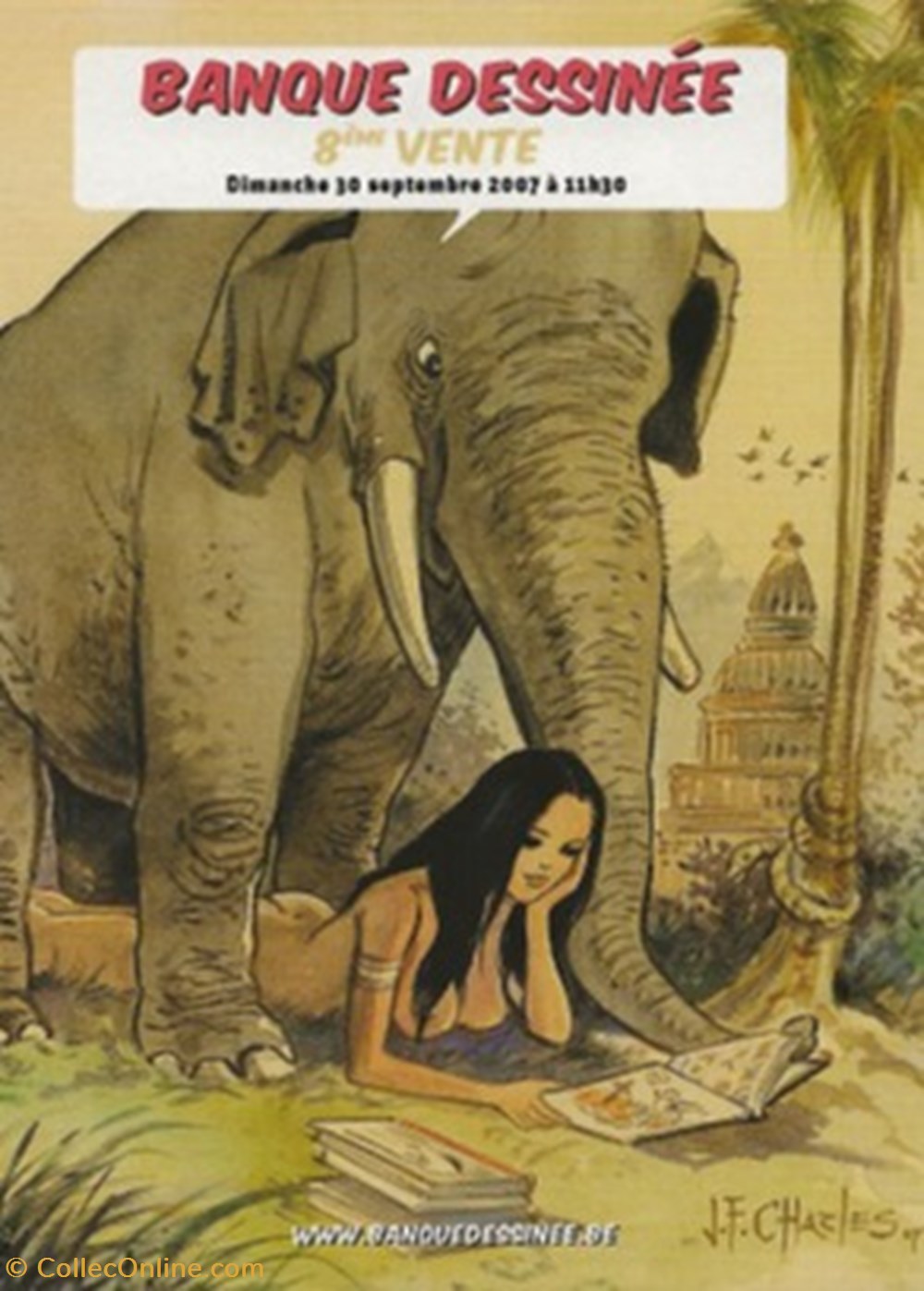 cartes postales bande banque dessinee 08