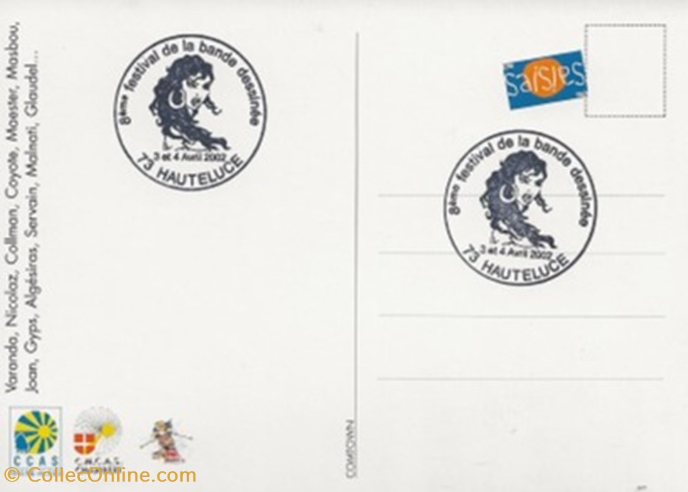 Les Saisies (73) 2002 cartes postales bande dessinee les saisies 73 2002