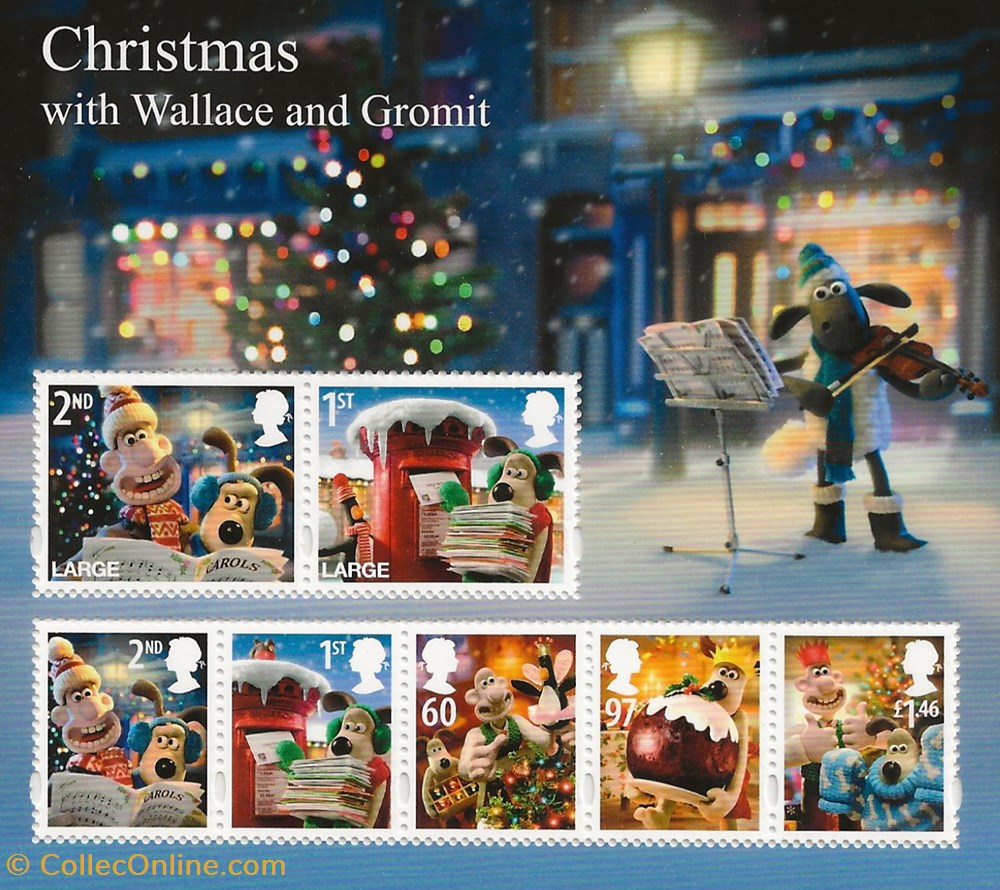 ZZZ Bloc (Grande Bretagne) 2010 Christmas with Wallace and Gromit timbres zzz bloc grande bretagne 2010 christmas with wallace and gromit