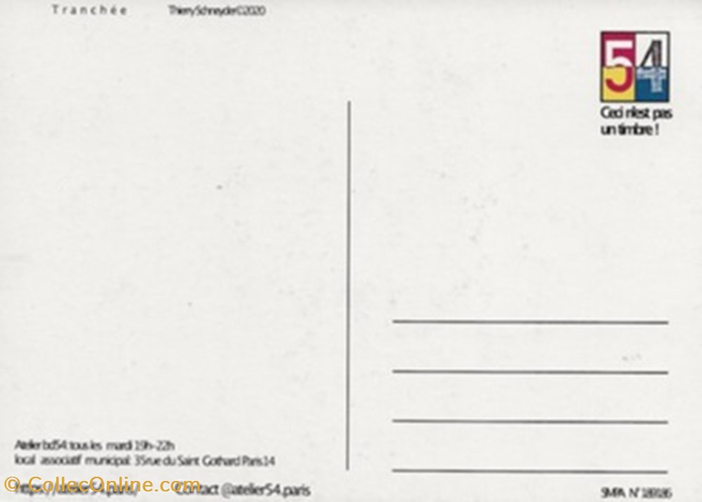 Atelier 54 cartes postales bande dessinee atelier 54