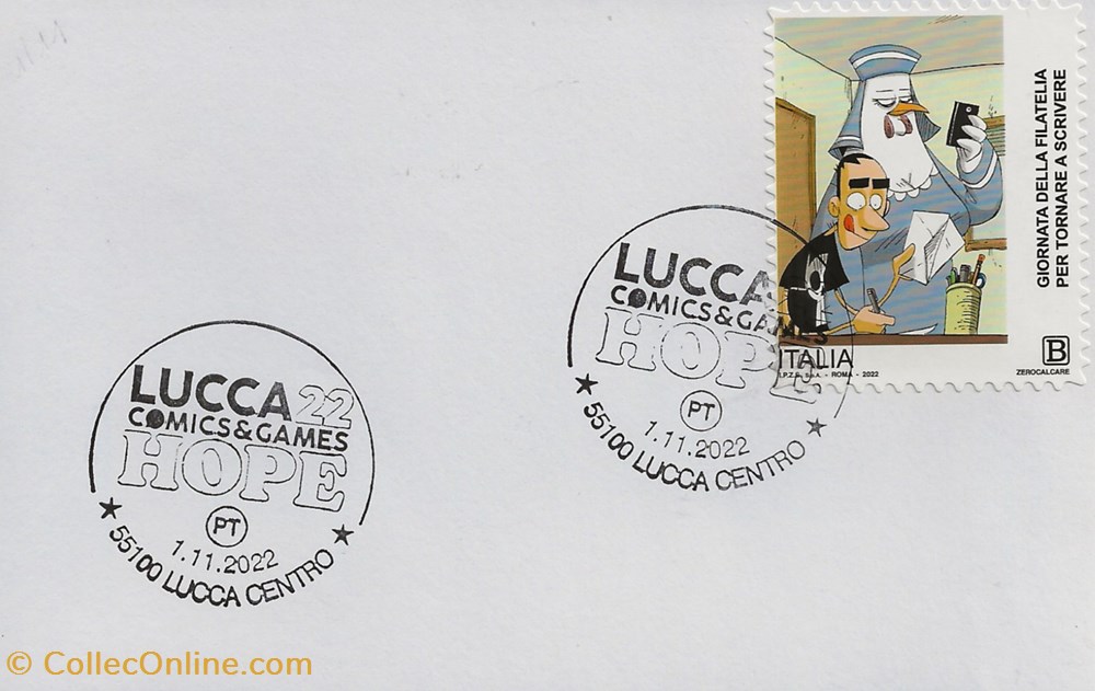 Lucca (Italie) 2022 Lucca comics & games timbres lucca italie 2022 lucca comics games