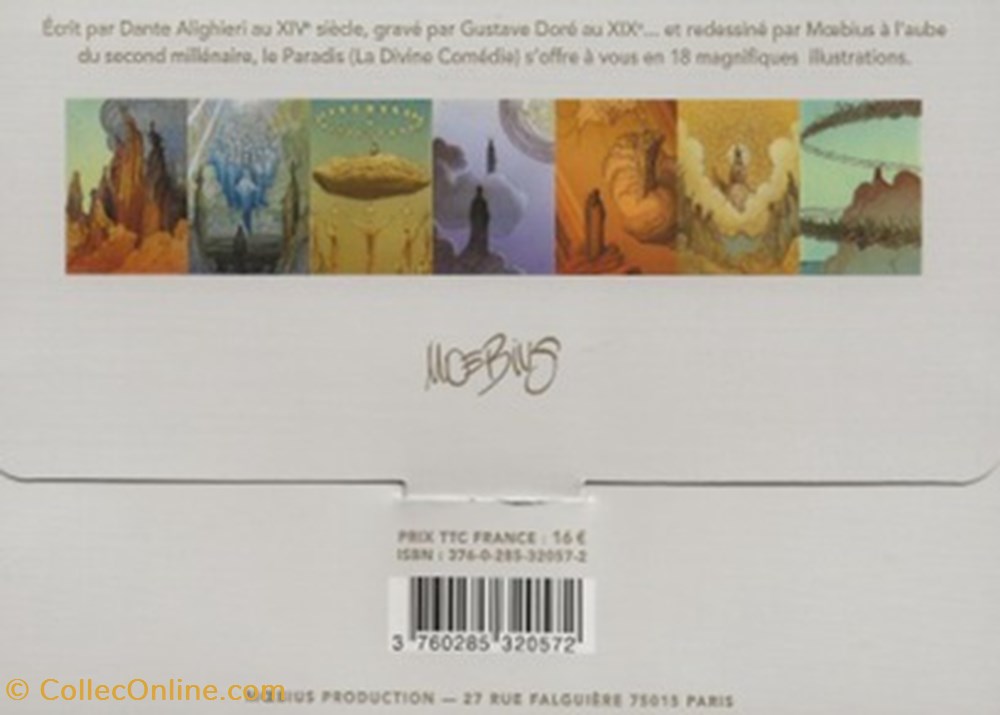 Paradiso 4 cartes postales bande dessinee paradiso