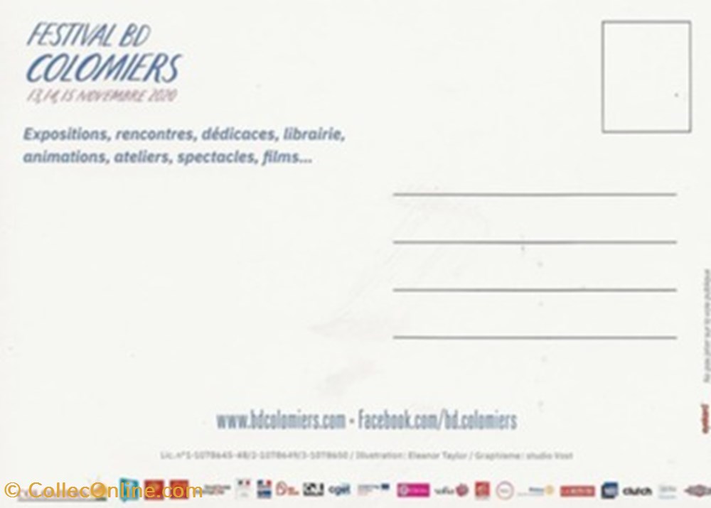 cartes postales bande dessinee colomiers 31 2020