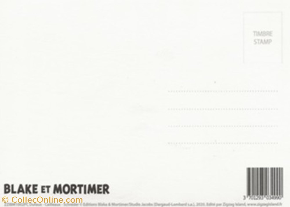cartes postales bande dessinee blake et mortimer