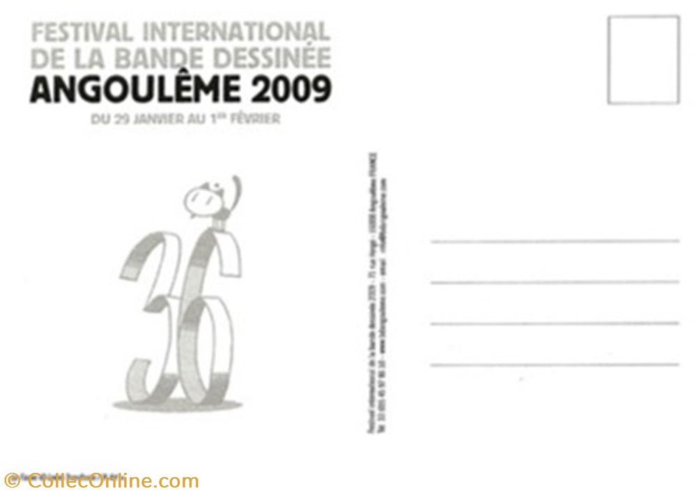 Angoulême (16) 2009 cartes postales bande dessinee angouleme 16 2009