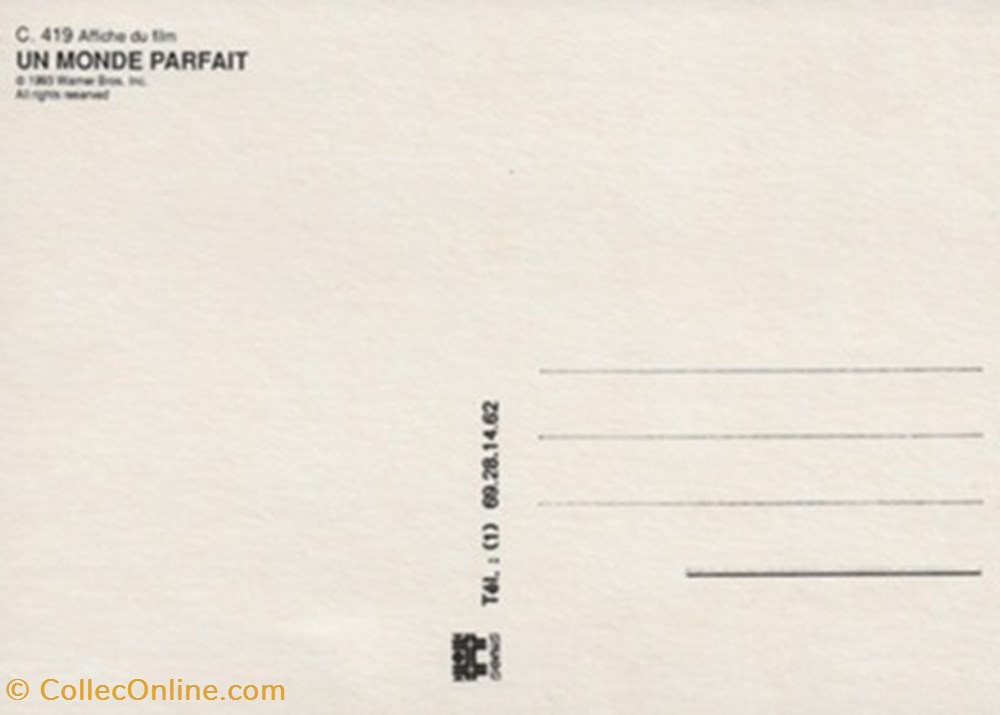 Un monde parfait cartes postales autres un monde parfait