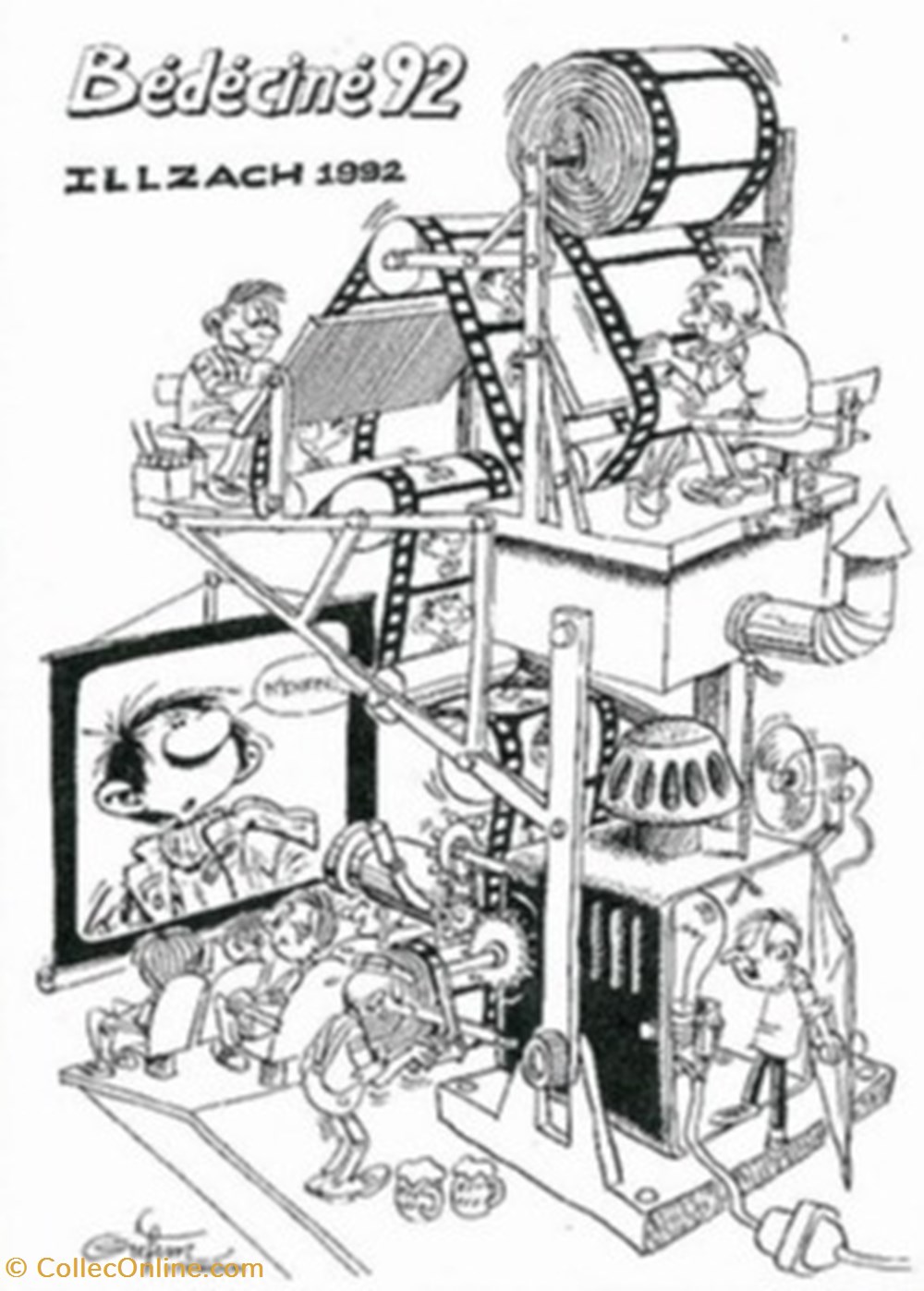 Illzach (68) 1992 cartes postales bande dessinee illzach 68 1992