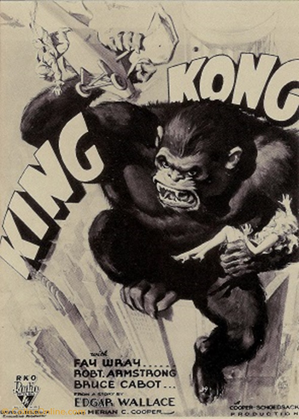 King Kong (1933) cartes postales autres king kong 1933