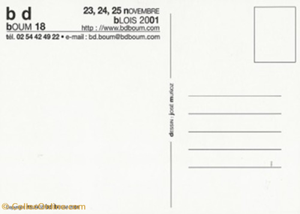 cartes postales bande dessinee blois 41 2001