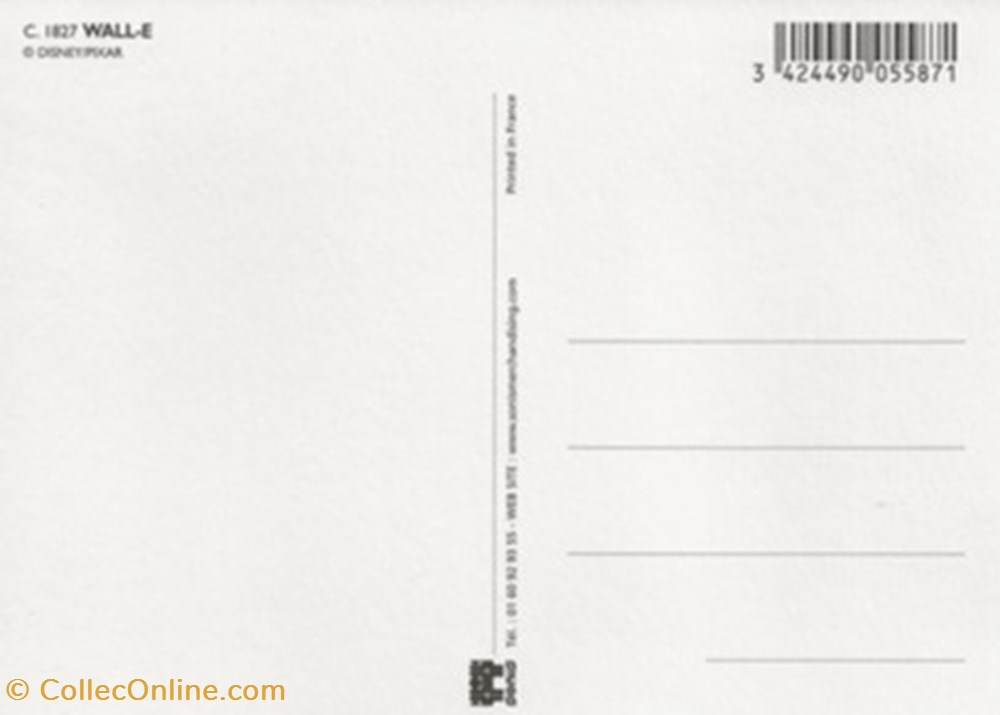 Wall E cartes postales autres wall e
