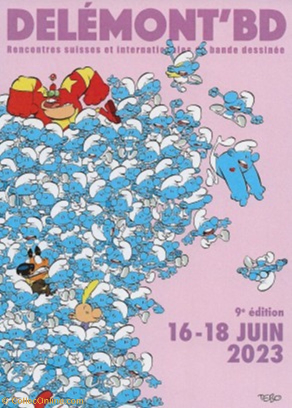 Délémont (Suisse) 2023 cartes postales bande dessinee delemont suisse 2023