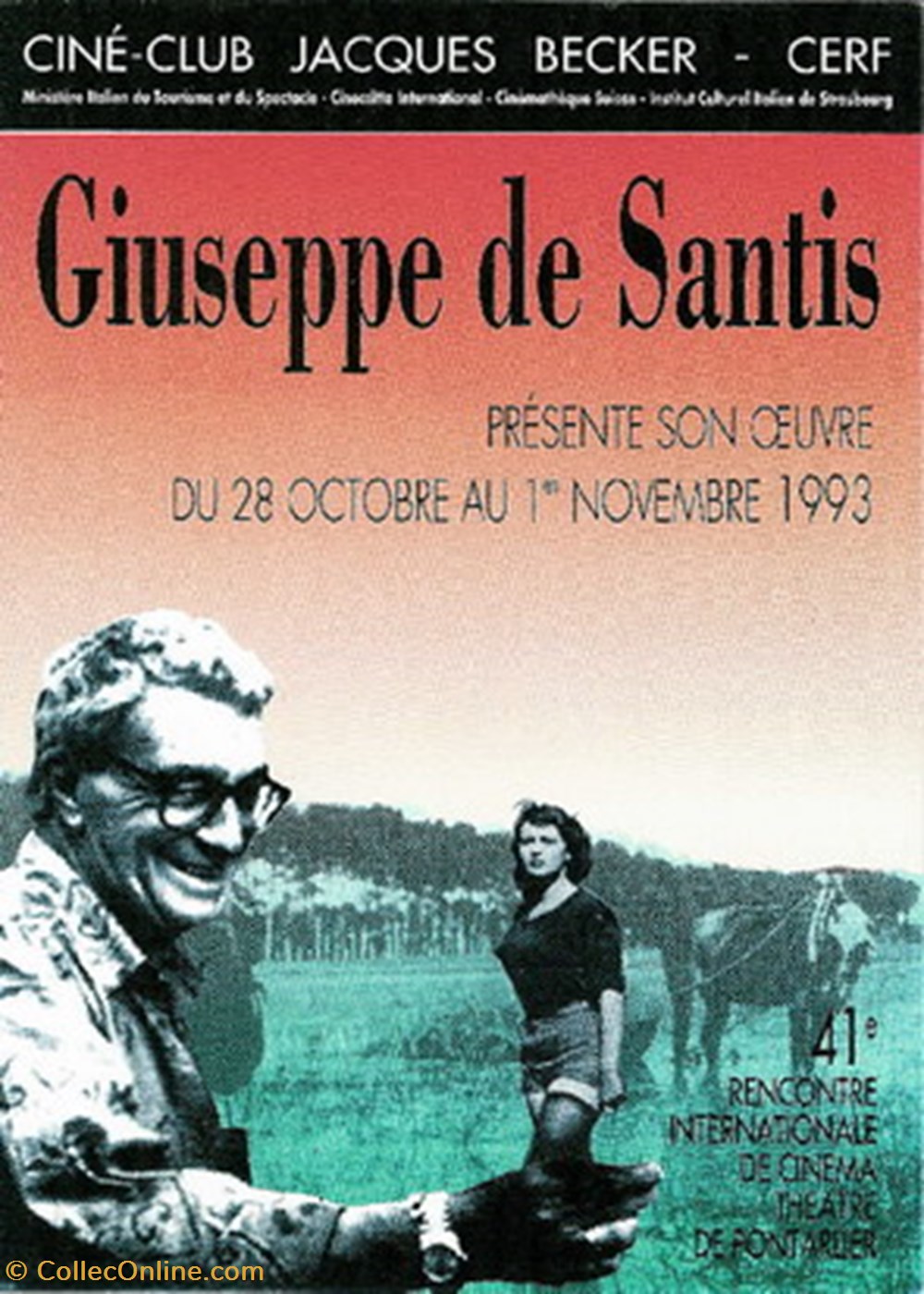Pontarlier Rencontres de cinéma 1993 cartes postales autres pontarlier rencontres de cinema 1993