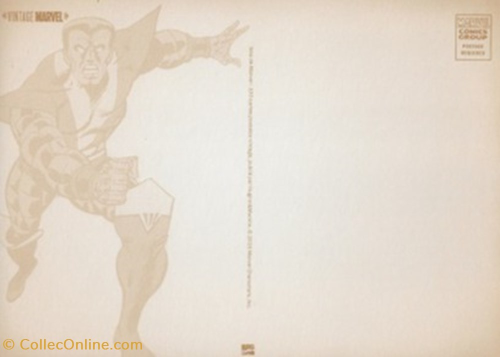 cartes postales bande dessinee marvel