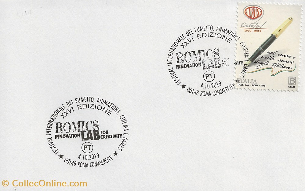 timbres roma italie 2019 festival internazional del fumetto animazione cinema e games xxvi edizione