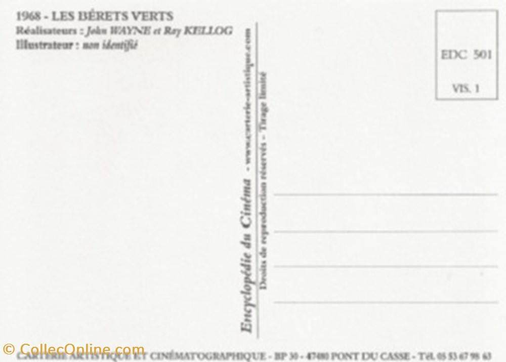 Les berets verts cartes postales autres les berets verts