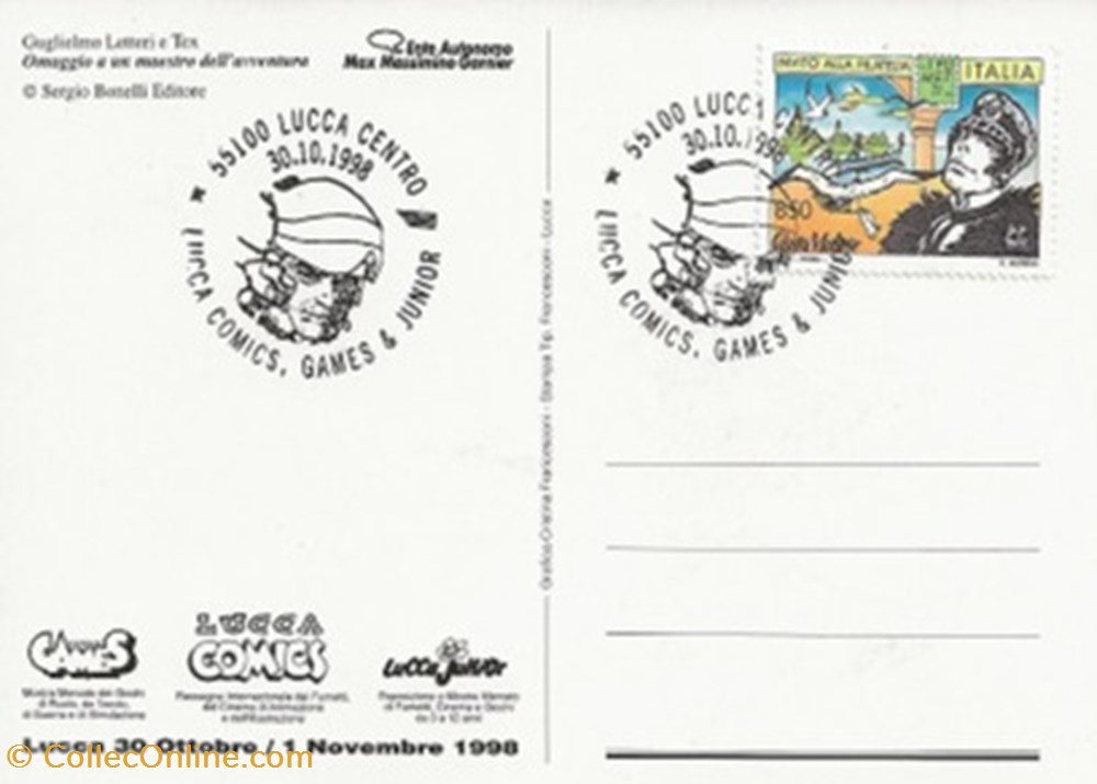 Lucca (Italie) 1998 Lucca comics, games & junior timbres lucca italie 1998 lucca comics games junior