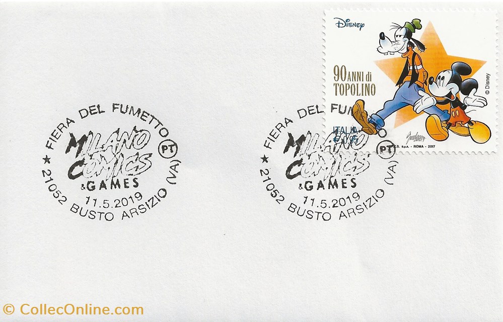 timbres busto arsizio italie 2019 fiera del fumetto milano comics games