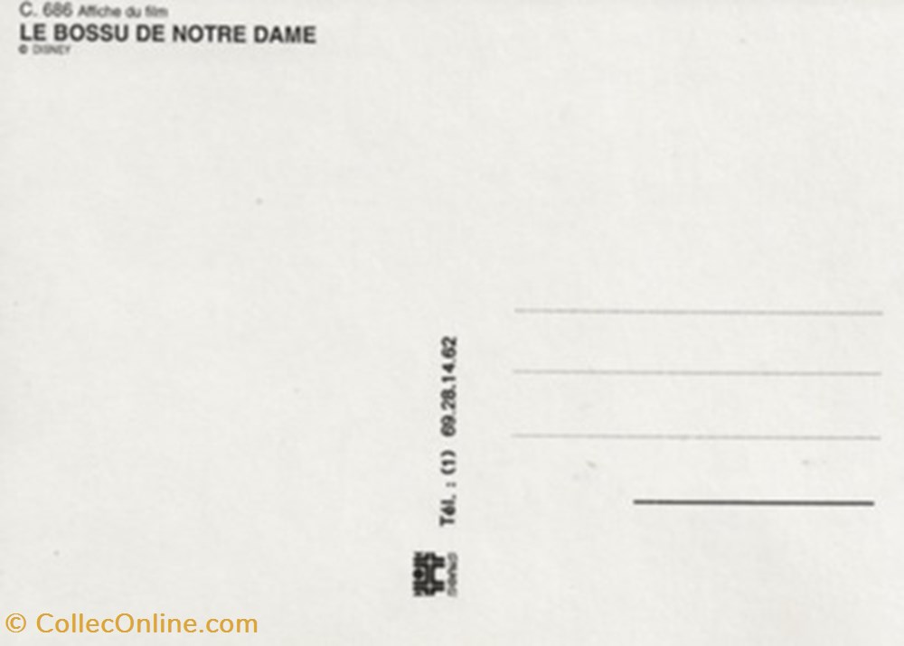 cartes postales autres le bossu de notre dame