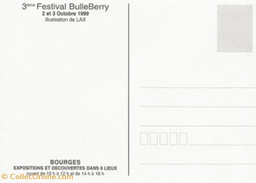 Bourges (18) 1999 cartes postales bande dessinee bourges 18 1999