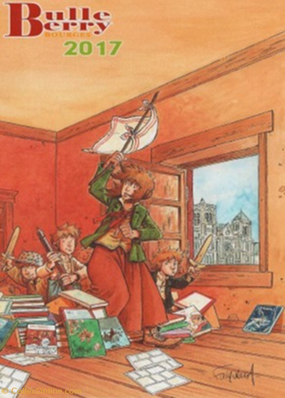 Bourges (18) 2017 cartes postales bande dessinee bourges 18 2017