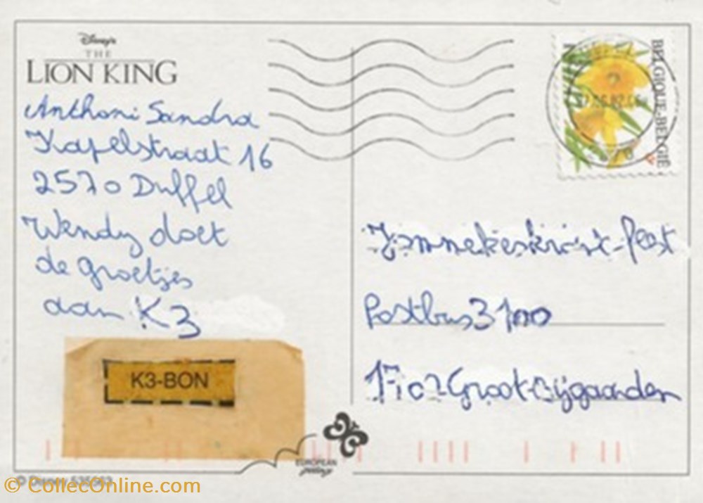 The lion king 4 cartes postales autres the lion king