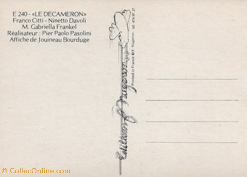 cartes postales autres le decameron