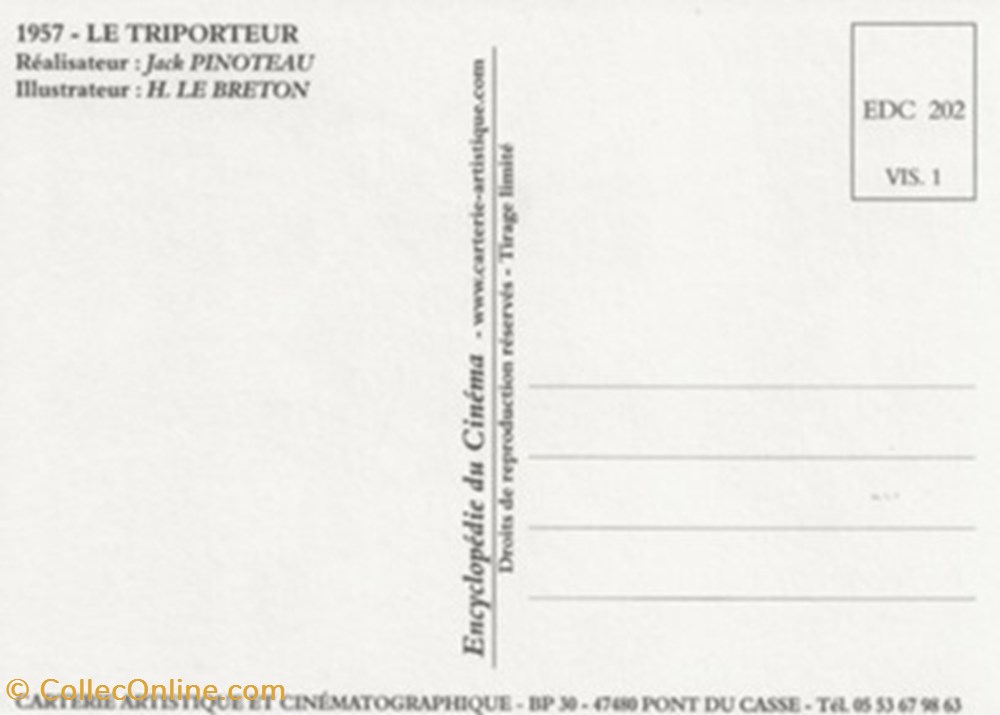 Le triporteur cartes postales autres le triporteur