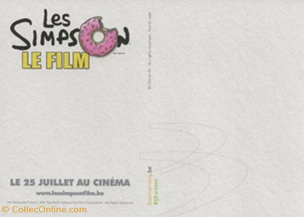 cartes postales autres les simpson le film