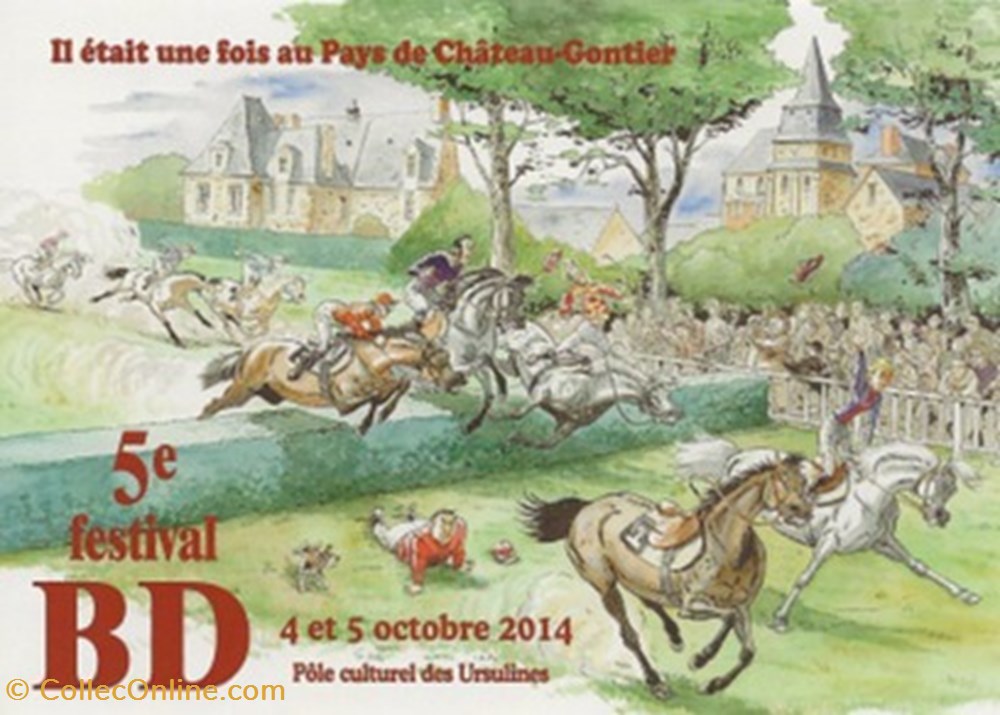 Château-Gontier (55) 2014 cartes postales bande dessinee chateau gontier 55 2014