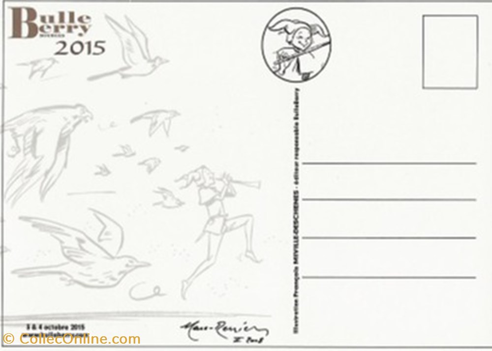 Bourges (18) 2015 cartes postales bande dessinee bourges 18 2015