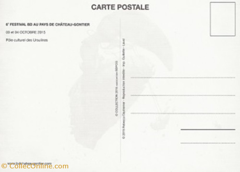Château-Gontier (55) 2015 cartes postales bande dessinee chateau gontier 55 2015