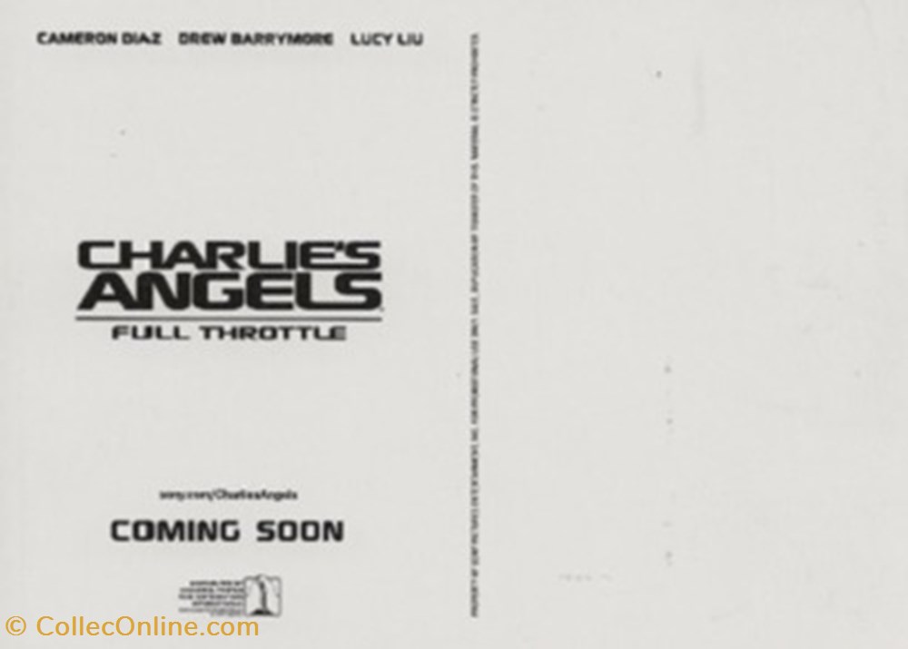 Charlie's angels full throttle cartes postales autres charlie s angels full throttle