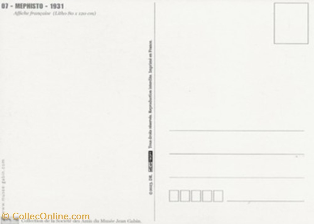 Méphisto cartes postales autres mephisto